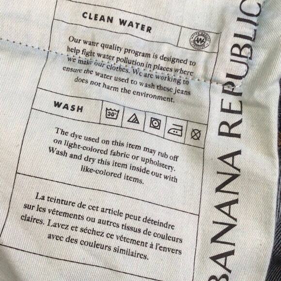 Banana Republic Straight Fit Jeans 40x36, Dark Wash - Picture 7 of 11